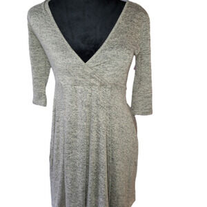 Obession‎ Grey Skater faux Wrap Dress Size XL